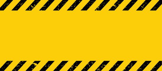 black and yellow line striped. caution tape. blank warning background. vector illustration