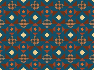 Poster -  pattern and  geometry on a seamless spring pattern.
