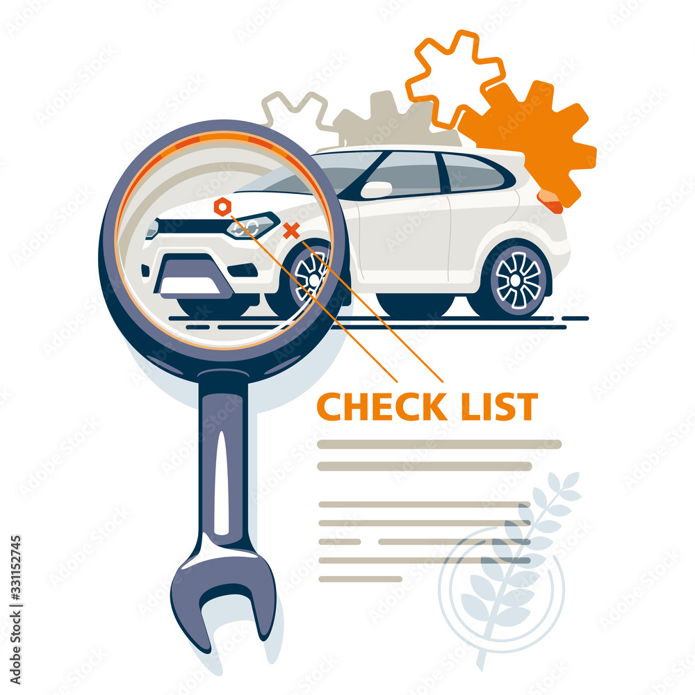 The diagnostic station detects car faults, draws up a checklist of all ...