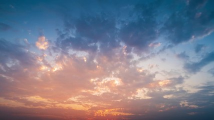Wall Mural - 4k dramatic sky with clouds,time lapse sunset sky cloud red purple cloudscape time lapse background 