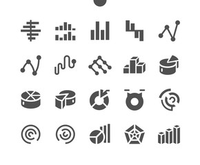 Poster - Charts v4 UI Pixel Perfect Well-crafted Vector Solid Icons 48x48 Ready for 24x24 Grid for Web Graphics and Apps. Simple Minimal Pictogram