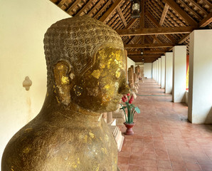 Wall Mural - Golden Buddha Statue at the pagoda