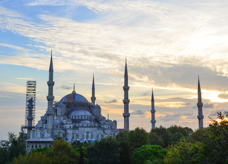 Ancient mosque in Istanbul, Turkey