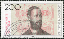 GERMANY - 1994: Shows Heinrich Hertz (1857-1894), Physicist, 1994