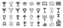 Set Of Winning Vector Icons