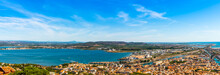 Panorama Of The City Of Sète In The Herault In Occitania, France