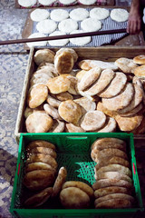 Wall Mural - Fresh bread Moroccan bakery, Essaouira 