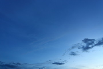 Wall Mural - black cloud on blue night sky