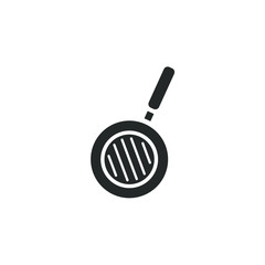 Leinwandbilder - Frying pan icon template color editable. Frying pan symbol vector sign isolated on white background illustration for graphic and web design.