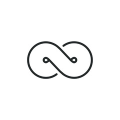 Aufkleber - infinity loop chain icon template color editable. infinity symbol vector sign isolated on white background illustration for graphic and web design.