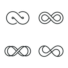 Poster - infinity loop chain icon template color editable. infinity symbol vector sign isolated on white background illustration for graphic and web design.