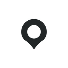 Poster - Location pin icon template color editable. Location pin symbol vector sign isolated on white background illustration for graphic and web design.