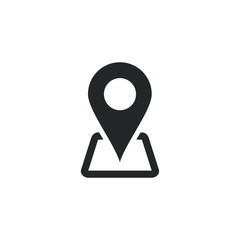 Poster - Location pin icon template color editable. Location pin symbol vector sign isolated on white background illustration for graphic and web design.