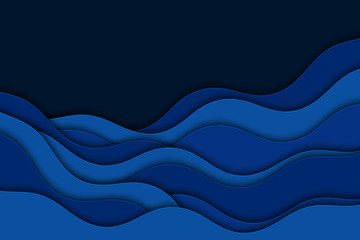 Abstract illustration with waves. Curve lines.