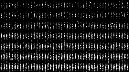 Poster - Abstract halftone texture. Vector dots background. White particles of different sizes.