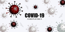 Coronavirus Disease COVID-19 Infection Medical. Respiratory Influenza Covid Virus Cells. New Official Name For Coronavirus Disease Named COVID-19, Vector Illustration