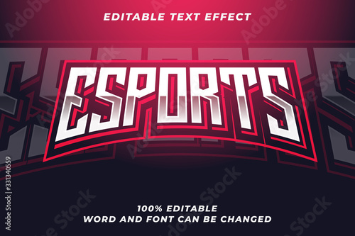 Cuadros en Lienzo Esport text style effect Premium Vector