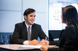 © tuiphotoengineer - Businessmen and Businesswomen discussing documents for job interview concept