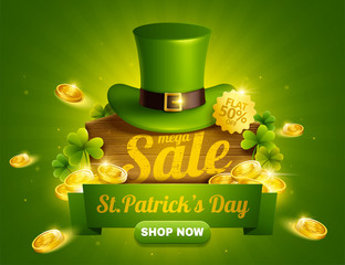 St. Patrick's day sale popup ads