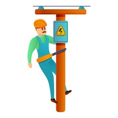 Poster - Electric maintenance icon. Cartoon of electric maintenance vector icon for web design isolated on white background