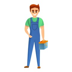 Poster - Electrical worker icon. Cartoon of electrical worker vector icon for web design isolated on white background