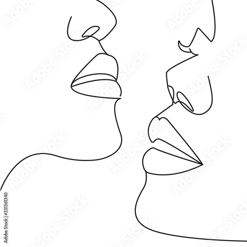 Photographie Continuous One Line Drawing