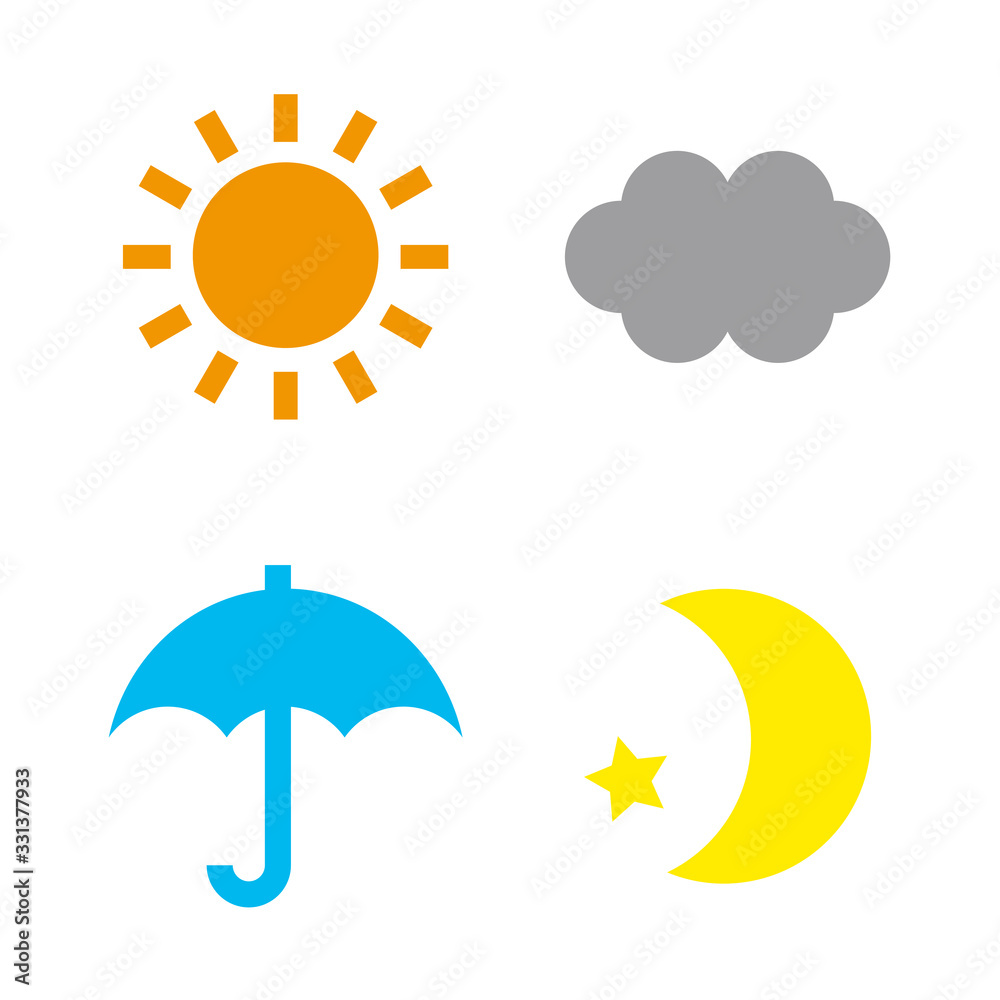 アイコン - 天気 Stock Illustration | Adobe Stock