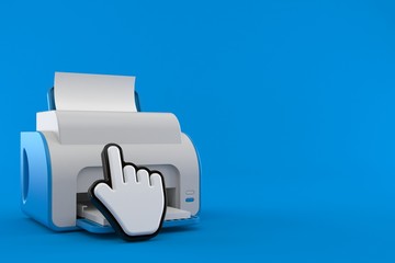 Sticker - Printer with web cursor