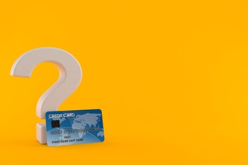 Poster - Question mark with credit card