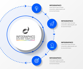 Infographic design template. Creative concept with 4 steps