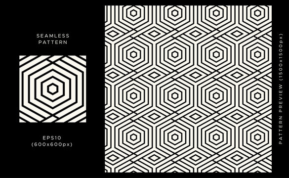 Geometric seamless pattern. Black design on a light background. Trendy textile, fabric, wrapping. Modern stylish abstract texture. Vector illustration.