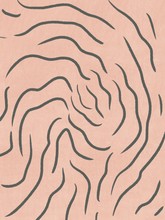 Abstract Swirly Black Lines Pattern On A Pink  Textured Backround