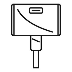Poster - Wide adapter icon. Outline wide adapter vector icon for web design isolated on white background