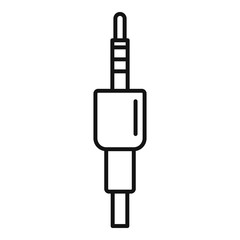 Poster - audio jack icon. outline audio jack vector icon for web design isolated on white background