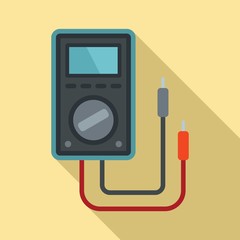 Poster - voltage multimeter icon. flat illustration of voltage multimeter vector icon for web design
