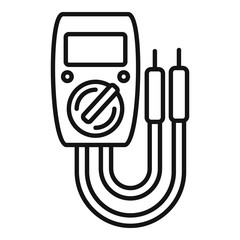 Poster - Digital multimeter icon. Outline digital multimeter vector icon for web design isolated on white background