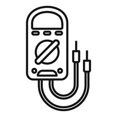 Poster - multimeter tester icon. outline multimeter tester vector icon for web design isolated on white backg