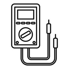 Poster - multimeter instrument icon. outline multimeter instrument vector icon for web design isolated on whi