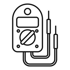 Poster - Multimeter device icon. Outline multimeter device vector icon for web design isolated on white background