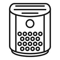 Poster - Dehumidifier icon. Outline dehumidifier vector icon for web design isolated on white background