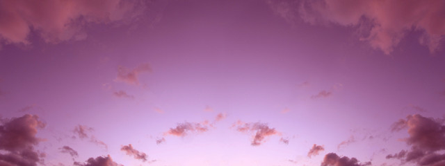 Wall Mural - abstract pink purple background. beautiful clear evening sky background with little fluffy clouds. b
