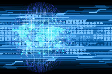 cyber circuit future technology concept background