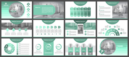 Wall Mural - presentation templates, corporate. elements of infographics for presentation templates. annual repor