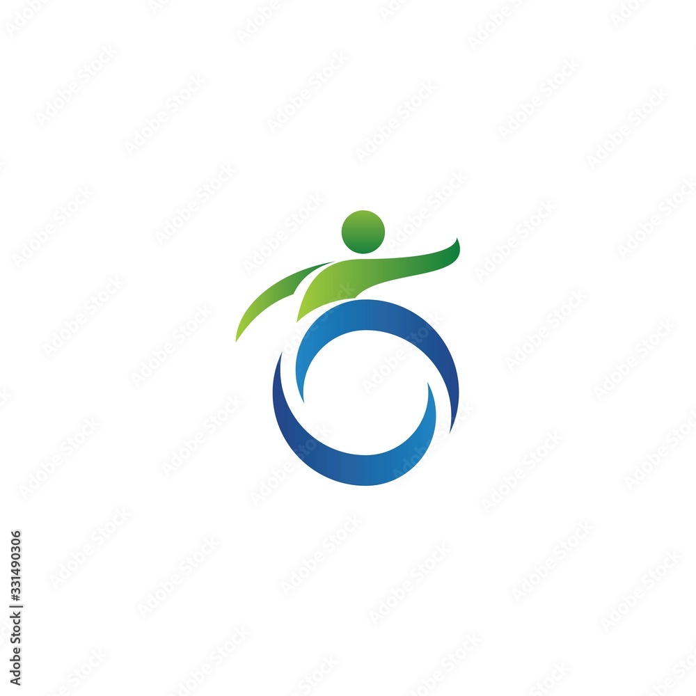 disability logo design vector