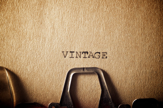 Vintage concept view