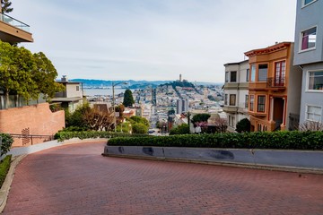 Poster - San Francisco city center in California