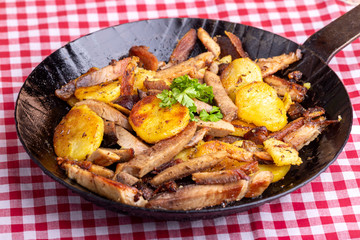 Poster - austrian potato groestl in a pan