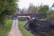 Bridge Towpath & Lock on English Canal 
