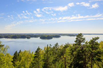 Beautiful sunny summer day in Kangasala Finland