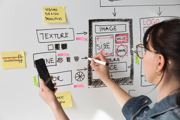 women website designer creative planning application development drawing template layout framework w